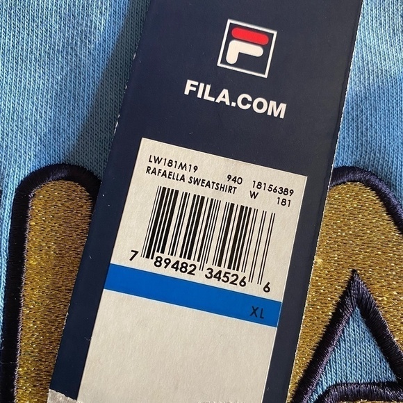 NWT FILA Rafaela Sweatshirt blue size XL - Picture 8 of 9